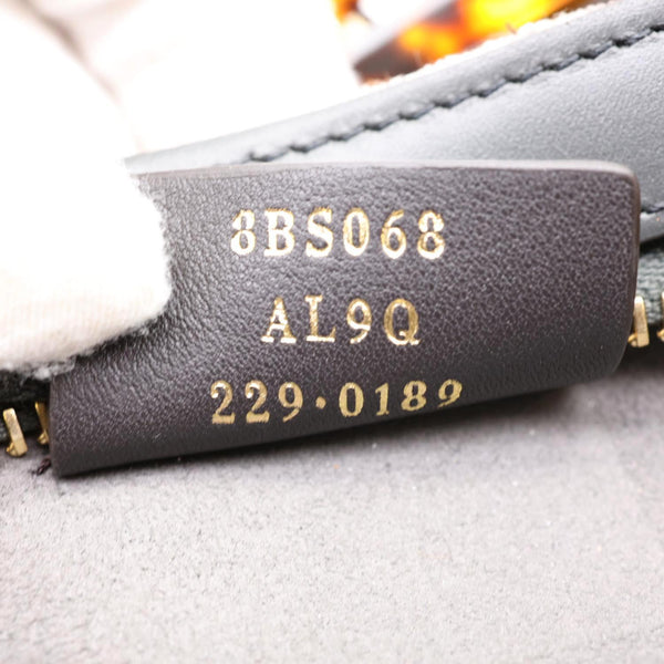 FENDI FF O'Lock Swing Chenille Vitello King Plexiglass Shoulder Bag Grey