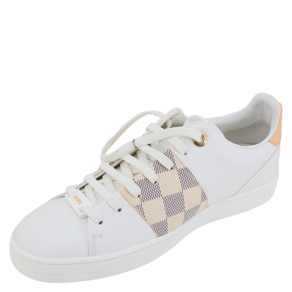 LOUIS VUITTON Frontrow Damier Azur Sneakers White Size 37