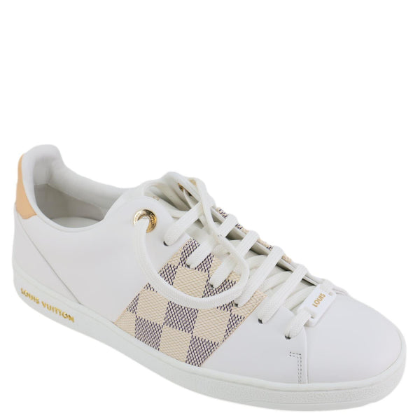 LOUIS VUITTON Frontrow Damier Azur Sneakers White Size 37