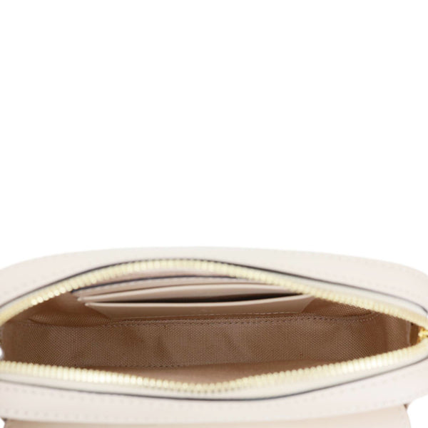 GUCCI Gilbert Mini Monogram Calfskin Leather Crossbody Bag Beige 781554