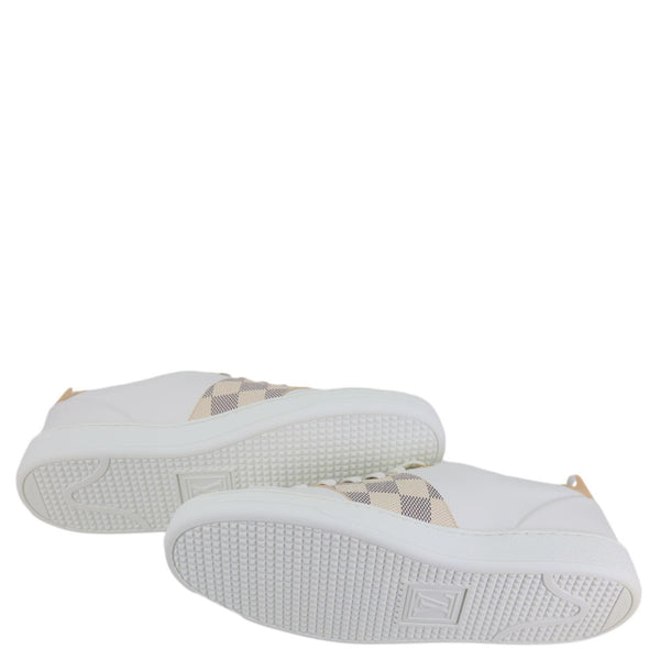 LOUIS VUITTON Frontrow Damier Azur Sneakers White Size 37