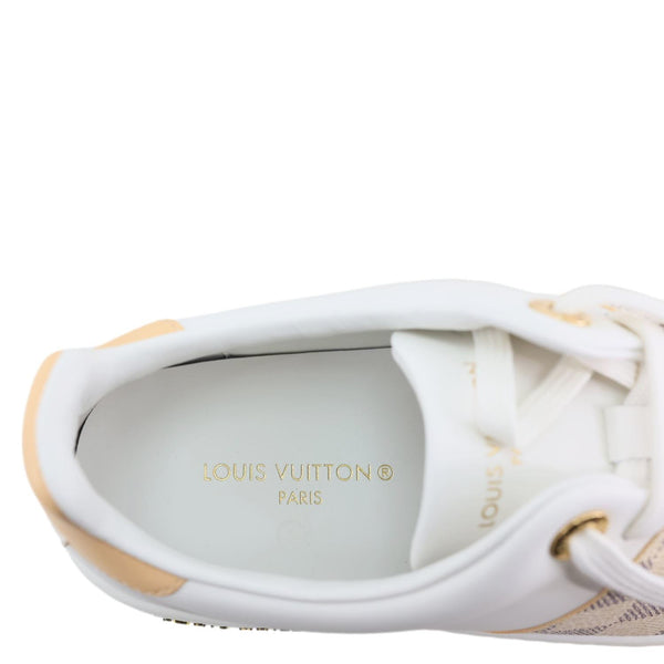 LOUIS VUITTON Frontrow Damier Azur Sneakers White Size 37