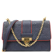 LOUIS VUITTON Saint Sulpice PM Empreinte Leather Crossbody Bag Navy Blue
