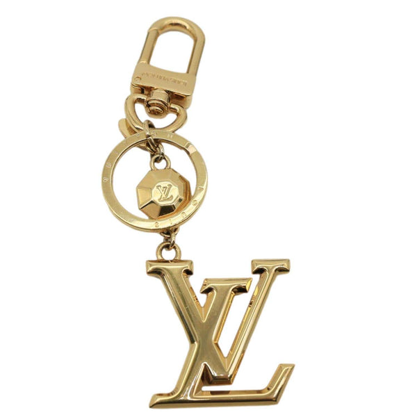 LOUIS VUITTON  LV Facettes Metal Bag Charm Key Holder Gold