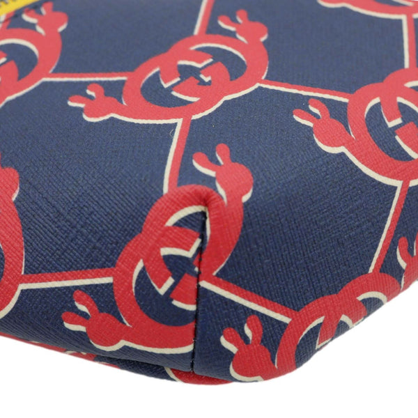 GUCCI Children's Interlocking G Snail Print Canvas Bumbag Blue 502095