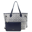 LOUIS VUITTON Neverfull MM Denim Monogram Jacquard  Tote Bag Grey
