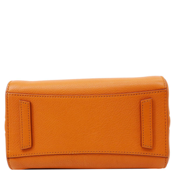 GIVENCHY Antigona Mini Sugar Goatskin Leather Crossbody Bag Orange