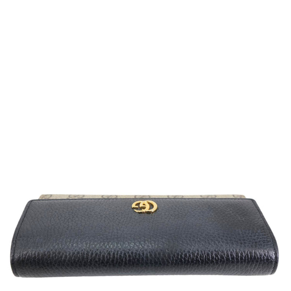 GUCCI Marmont GG Supreme Canvas Wallet On Chain Beige 546585