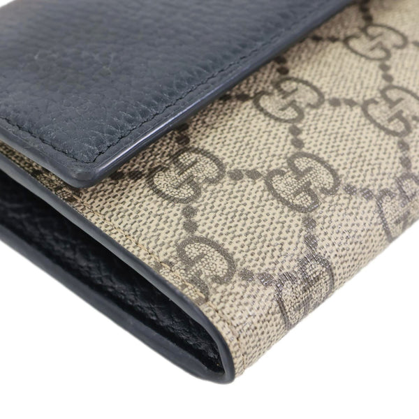 GUCCI Marmont GG Supreme Canvas Wallet On Chain Beige 546585
