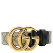 GUCCI Marmont GG Supreme Leather Belt Beige 625839 Size 95/38 625839