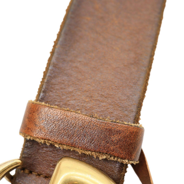 GUCCI GG Marmont Wide Faded Leather Belt 90/36 Brown 409416