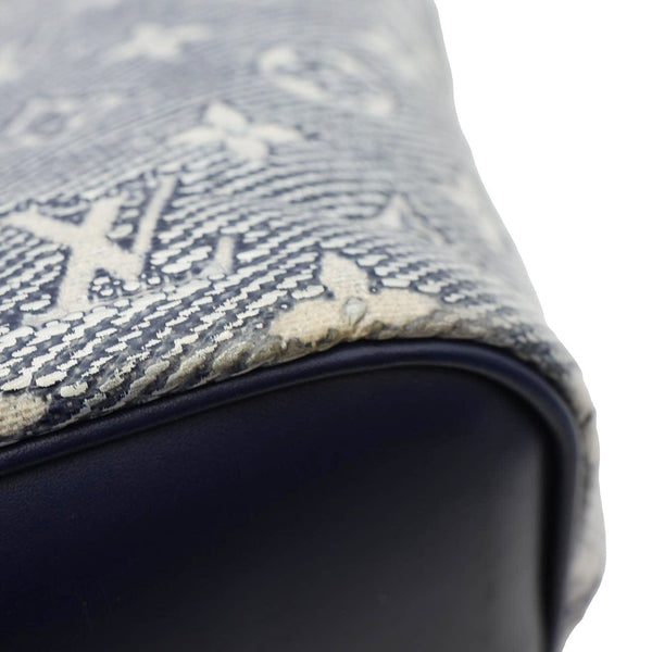 LOUIS VUITTON Neverfull MM Denim Monogram Jacquard  Tote Bag Grey