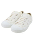 FENDI Domino FF Logo Canvas Sneakers White Size 7