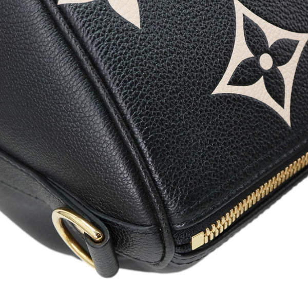 LOUIS VUITTON Keepall 45 Bandouliere Monogram Empreinte Leather Travel Bag Bicolor