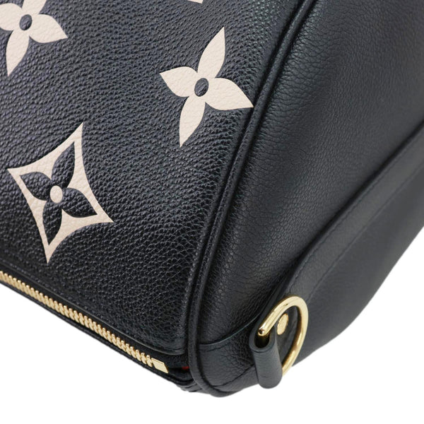 LOUIS VUITTON Keepall 45 Bandouliere Monogram Empreinte Leather Travel Bag Bicolor