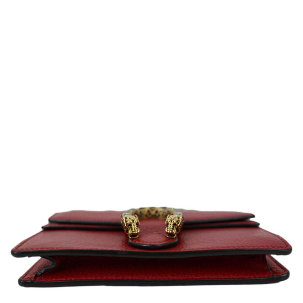GUCCI Dionysus Super Mini Calfskin Leather Crossbody Bag Red 476432