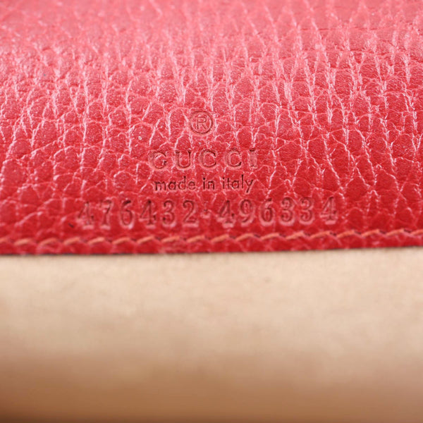 GUCCI Dionysus Super Mini Calfskin Leather Crossbody Bag Red 476432