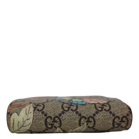 GUCCI Tian Print GG Supreme Canvas Wallet Beige 474570