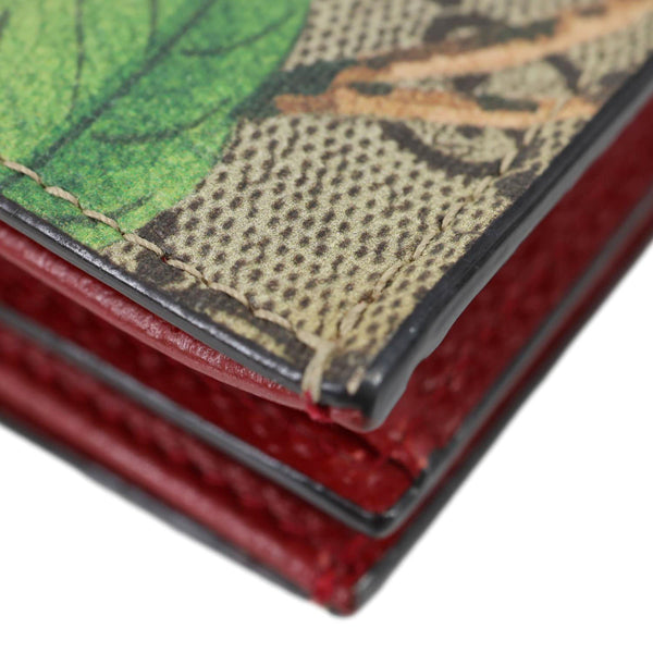 GUCCI Tian Print GG Supreme Canvas Wallet Beige 474570