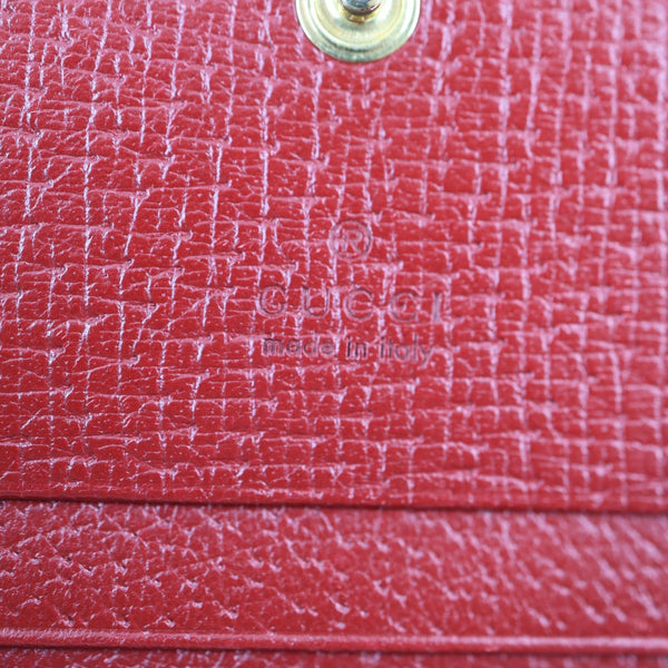 GUCCI Tian Print GG Supreme Canvas Wallet Beige 474570