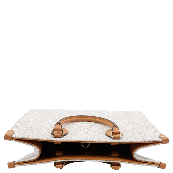 LOUIS VUITTON Since 1854 Onthego MM Jacquard Shoulder Bag Off White