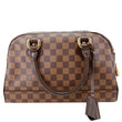 LOUIS VUITTON Duomo Damier Ebene Satchel Bag Brown