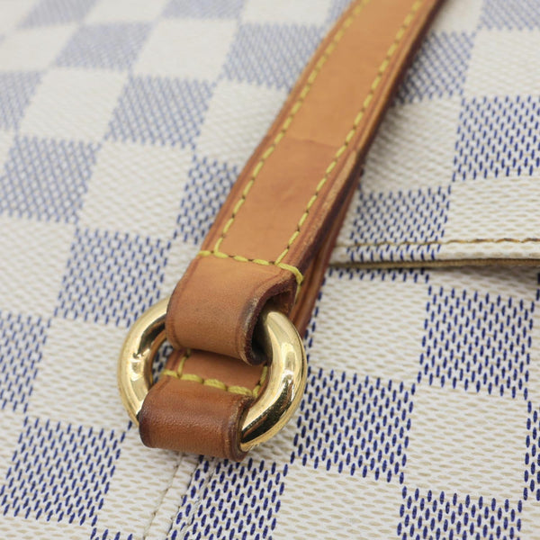 LOUIS VUITTON Totally MM Damier Azur Shoulder Bag White
