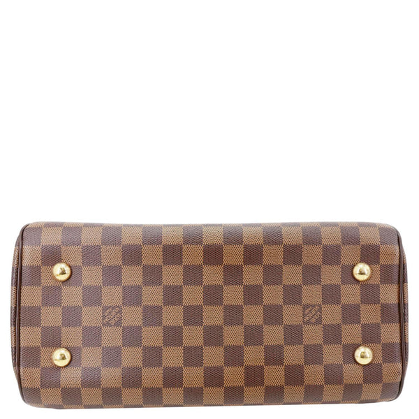 LOUIS VUITTON Duomo Damier Ebene Satchel Bag Brown