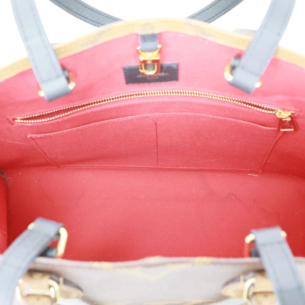 LOUIS VUITTON Onthego MM Reverse Monogram Giant Canvas Tote Bag Brown
