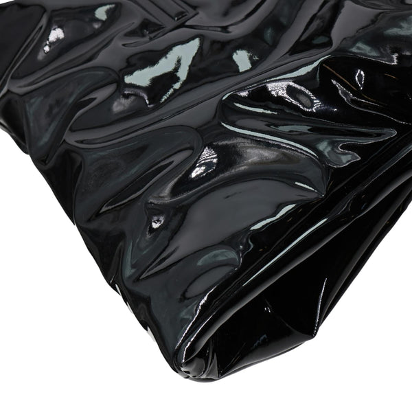 YVES SAINT LAURENT Maxi Patent Leather Tote Bag Black