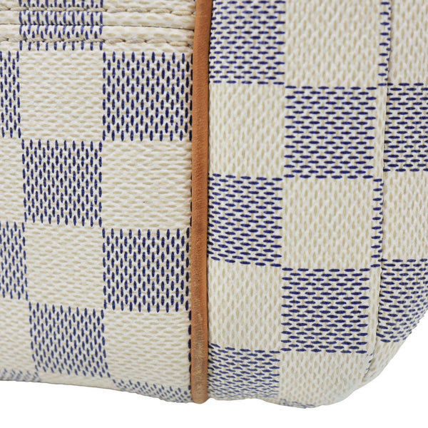 LOUIS VUITTON Totally MM Damier Azur Shoulder Bag White
