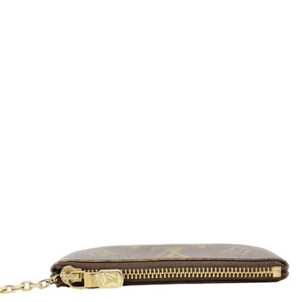 LOUIS VUITTON Key Cles Monogram Canvas Pouch Brown