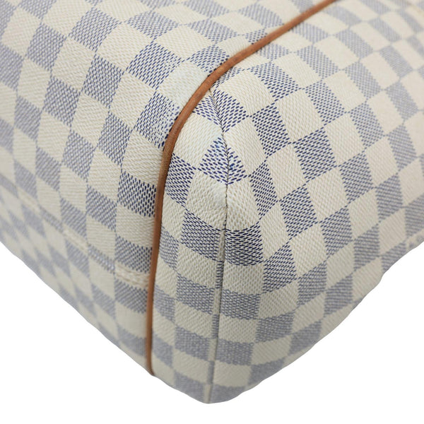 LOUIS VUITTON Totally MM Damier Azur Shoulder Bag White