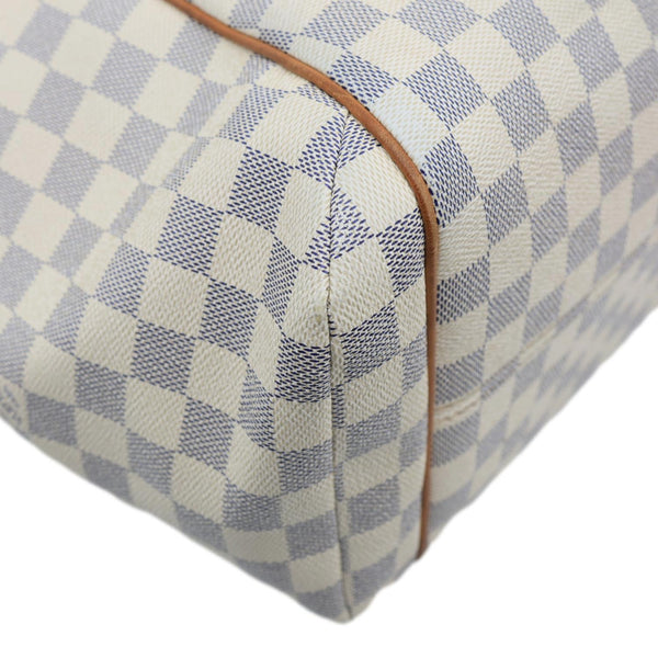 LOUIS VUITTON Totally MM Damier Azur Shoulder Bag White