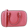 GUCCI GG Signature Leather Boston Bag Pink 428225