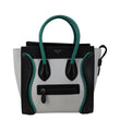 Celine Tricolor Micro Luggage Tote Bag