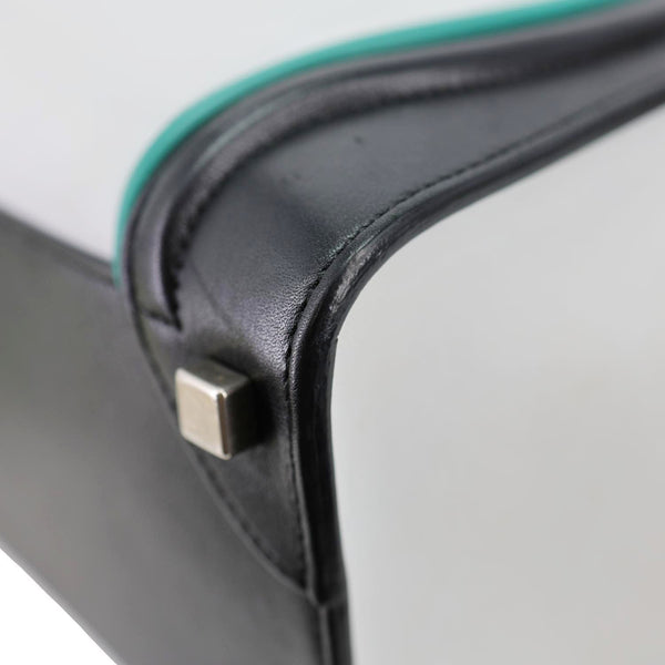 CELINE Micro Luggage Calfskin Leather Tote Bag Tri-Color