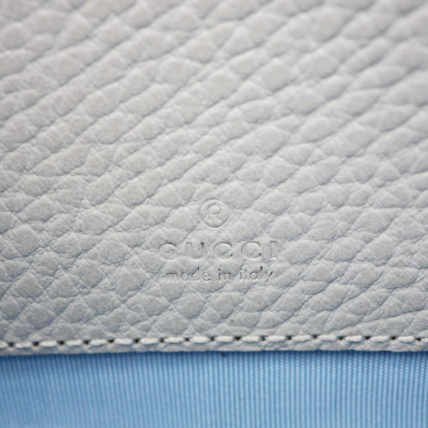 GUCCI GG Marmont Super Mini Calfskin Leather Camera Shoulder Bag Grey 772759