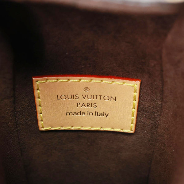 LOUIS VUITTON Side Trunk PM Monogram Canvas Tote Shoulder Bag Brown