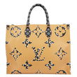 LOUIS VUITTON Onthego Jungle GM Giant Monogram Canvas Tote Bag White