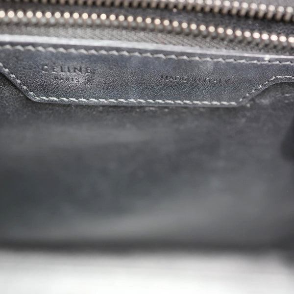 CELINE Micro Luggage Calfskin Leather Tote Bag Tri-Color