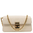 LOUIS VUITTON Metis Monogram Empreinte Leather Wallet On Chain Cream