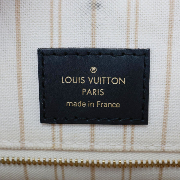 LOUIS VUITTON Onthego Jungle GM Giant Monogram Canvas Tote Bag White