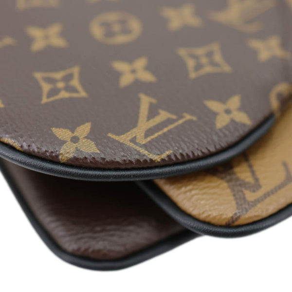 LOUIS VUITTON Trio Giant Reverse Monogram Canvas Pouch Brown