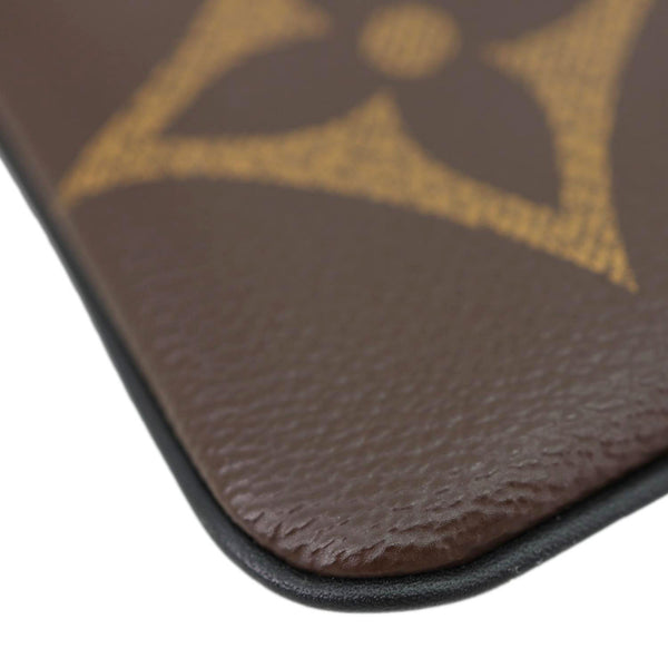 LOUIS VUITTON Trio Giant Reverse Monogram Canvas Pouch Brown