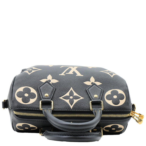 LOUIS VUITTON Speedy 25 Bandouliere Monogram Empreinte Leather Crossbody Bag Bicolor