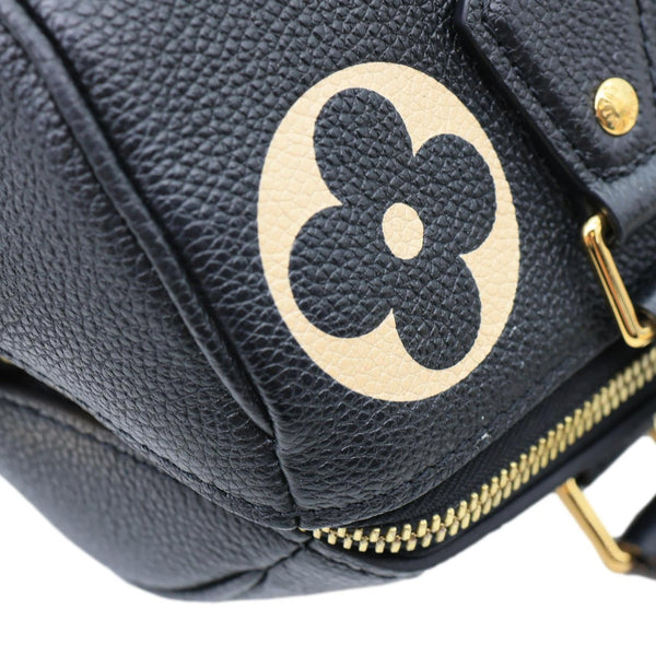 LOUIS VUITTON Speedy 25 Bandouliere Monogram Empreinte Leather Crossbody Bag Bicolor
