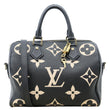 LOUIS VUITTON Speedy 25 Bandouliere Monogram Empreinte Leather Crossbody Bag Bicolor