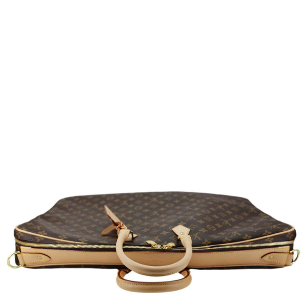 LOUIS VUITTON 2 Hangers Monogram Canvas Garment Cover Bag Brown
