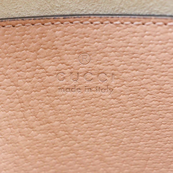 GUCCI Ophidia Dome Small GG Canvas Shoulder Bag Pink 499621